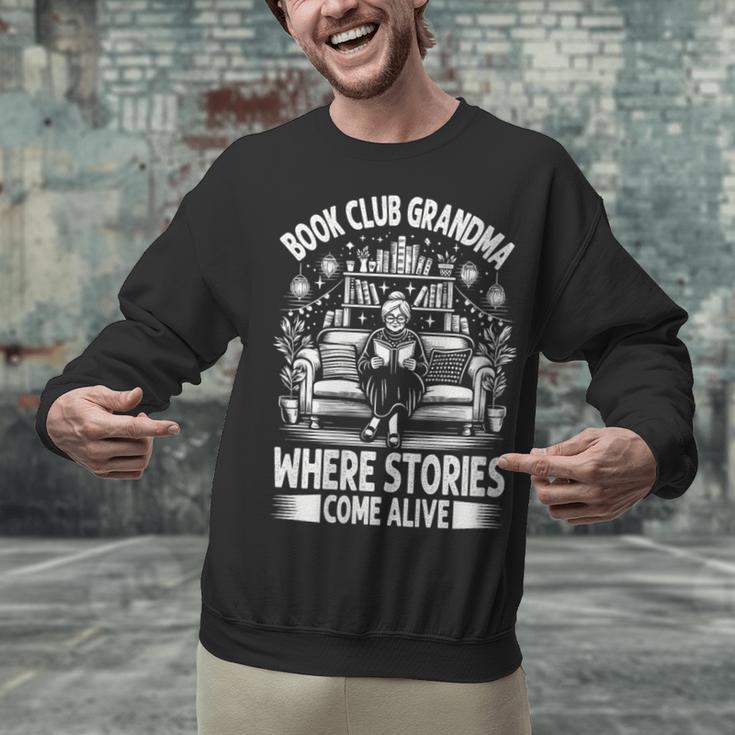 Literary Grandma Reading Club Book Lover Story Enthusiast Unisex Sweatshirt
