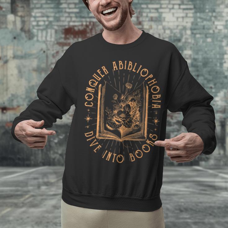 Literature Bookworm Abibliophobia Bookish Unisex Sweatshirt Literature Bookworm Abibliophobia Bookish Unisex Sweatshirt