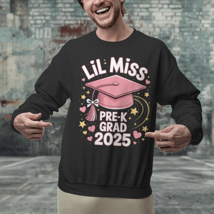Little Miss Pre-K Grad 2025 Preschool Graduation Girls Kids Unisex Sweatshirt