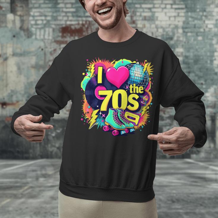 I Love The 70s Retro Cassette Roller Vinyl Nostalgia Vibes Unisex Sweatshirt I Love The 70s Retro Cassette Roller Vinyl Nostalgia Vibes Unisex Sweatshirt