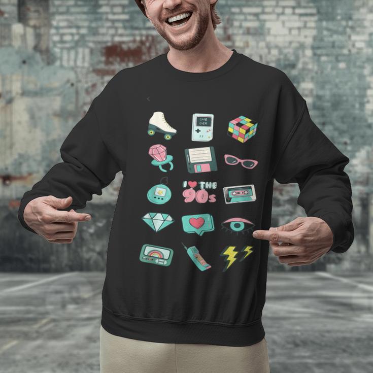 I Love The 90s Old For Nostalgia Fans Unisex Sweatshirt I Love The 90s Old For Nostalgia Fans Unisex Sweatshirt