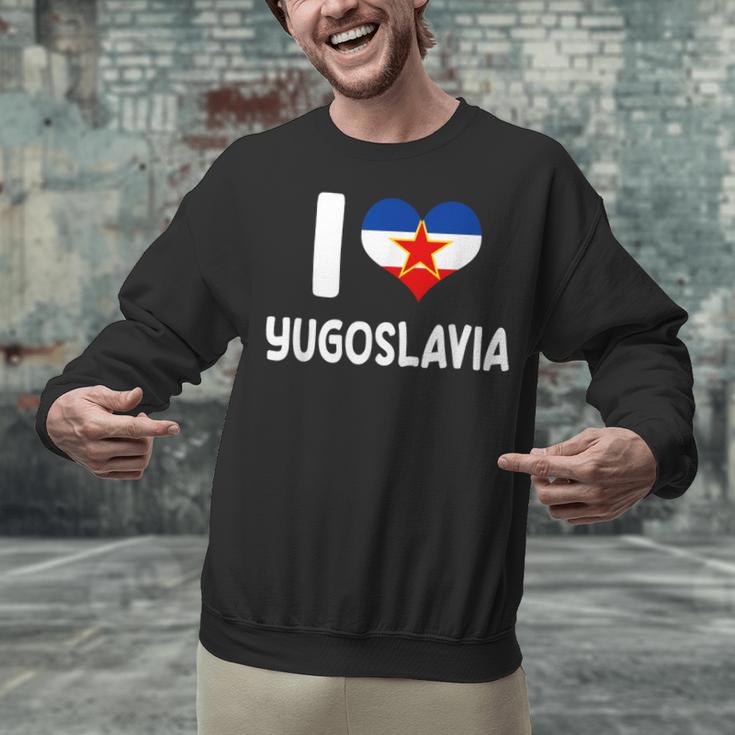 I Love Yugoslavia Proud Yugoslav Nostalgia Saying Unisex Sweatshirt I Love Yugoslavia Proud Yugoslav Nostalgia Saying Unisex Sweatshirt