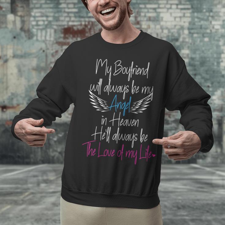 In Loving Memory Of My Boyfriend My Angel In Heaven Unisex Sweatshirt
