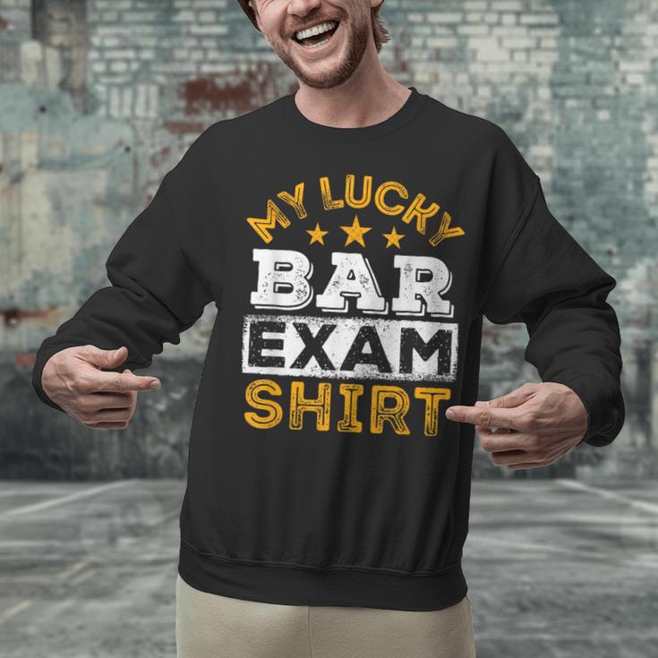 My Lucky Bar Exam Shirt Lawyer Law School Graduation Unisex Sweatshirt