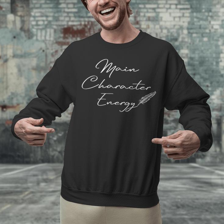 Main Character Energy Romance Book Reader Regency Unisex Sweatshirt