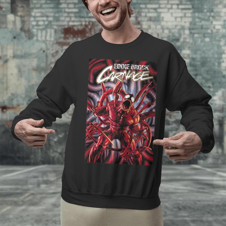 Marvel Spider-Man Eddie Brock Carnage Comic Book Cover Unisex Sweatshirt
