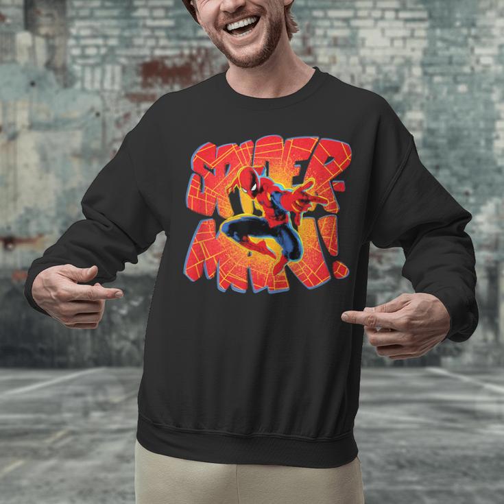Marvel Spider-Man Peter Parker Comic Book Letter Logo Unisex Sweatshirt