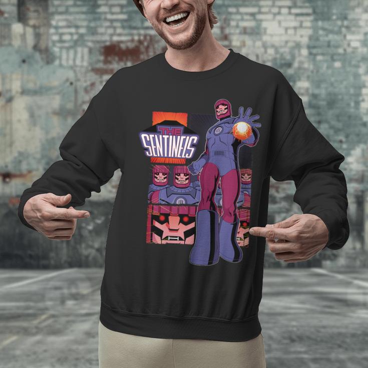 Marvel X-Men '97 Sentinels Vintage Classic Comic Book Panels Unisex Sweatshirt
