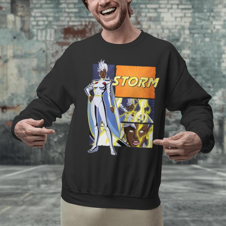 Marvel X-Men '97 Storm Vintage Classic Comic Book Panels Unisex Sweatshirt Marvel X-Men '97 Storm Vintage Classic Comic Book Panels Unisex Sweatshirt