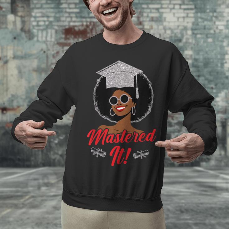 Master Degree Graduation Gifts Black Girl Unisex Sweatshirt