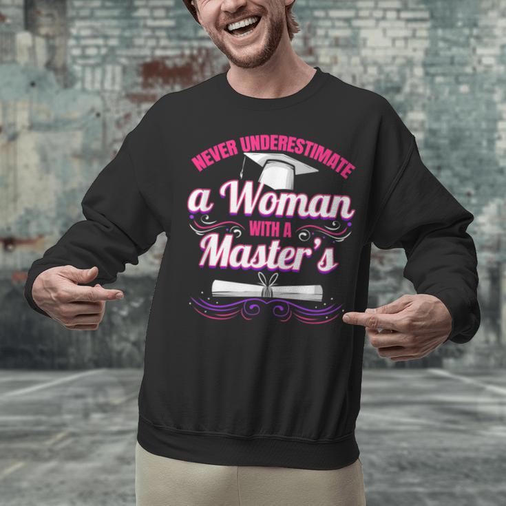 Master University Degree Master Graduation Party Girl Unisex Sweatshirt