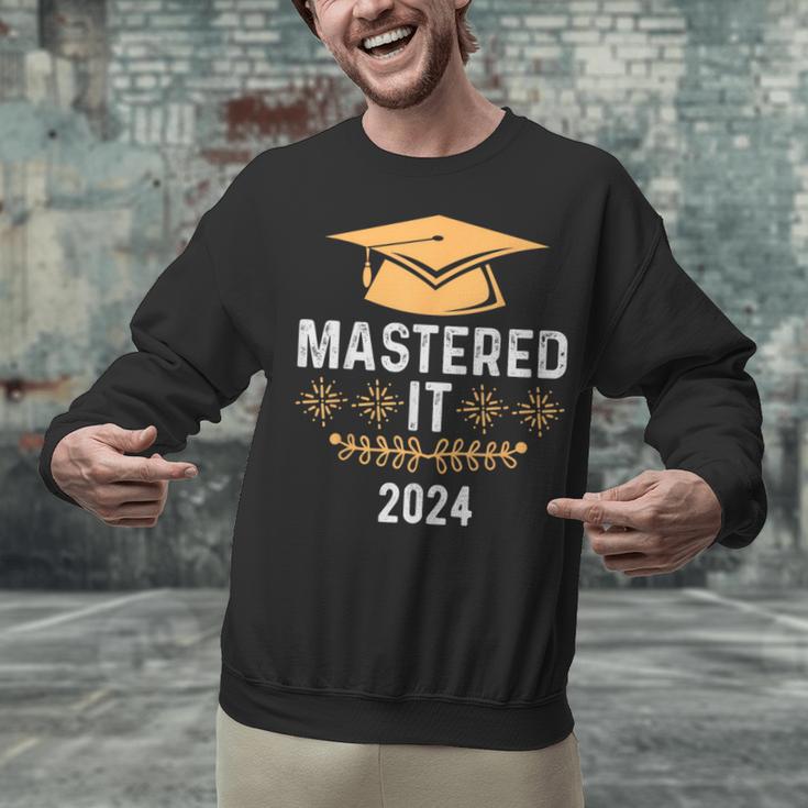 Mastered It 2024 Masters Degree Graduation Graduate Mba Unisex Sweatshirt