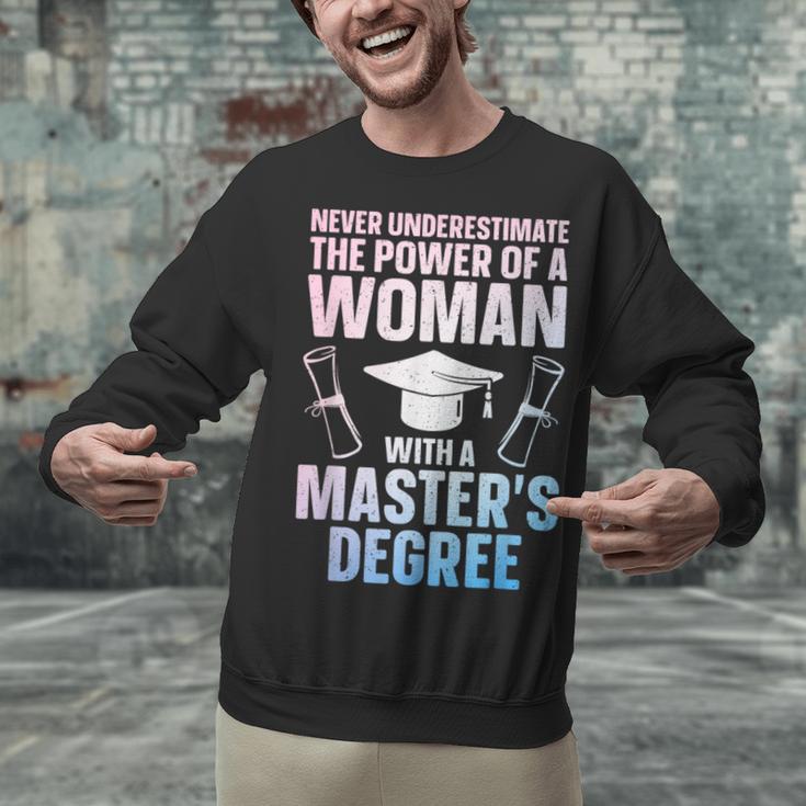 Masters Degree Graduation Art For Women Girls Masters Degree Unisex Sweatshirt