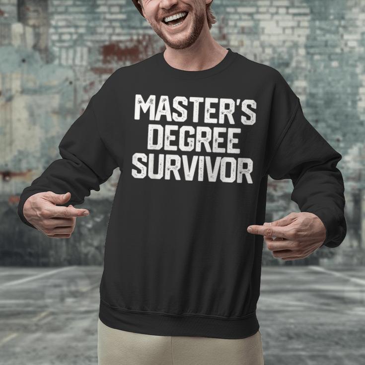 MASTER'S DEGREE SURVIVOR Graduation Grad College Unisex Sweatshirt