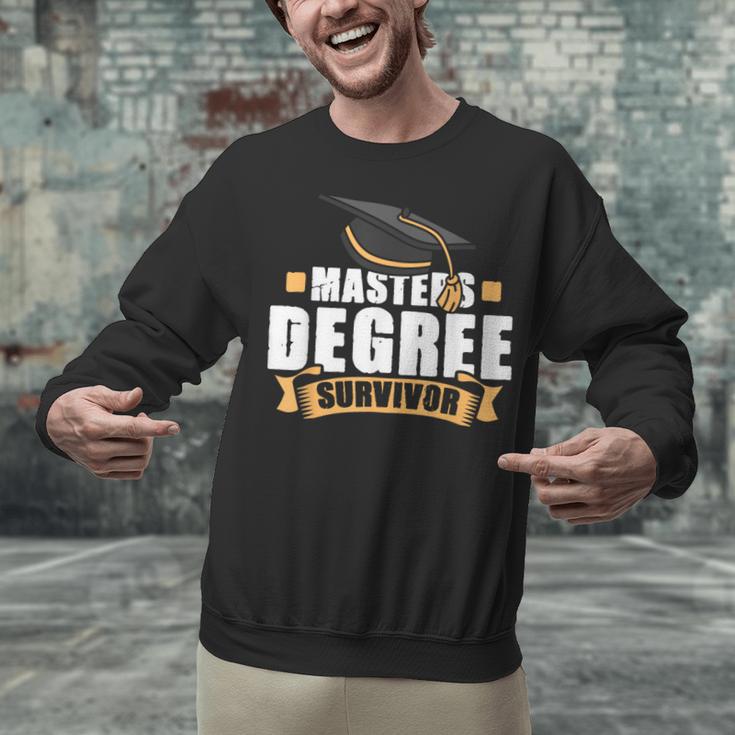 Masters Degree Survivor Graduation For MBA Graduate Unisex Sweatshirt