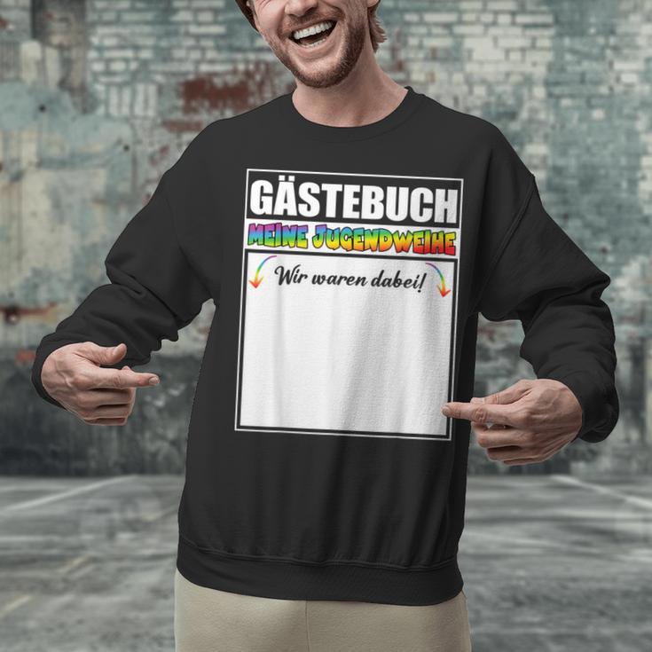 Meine Jugendweihe Guest Book Colourful Wir Waren Dabei MäDchen German Unisex Sweatshirt