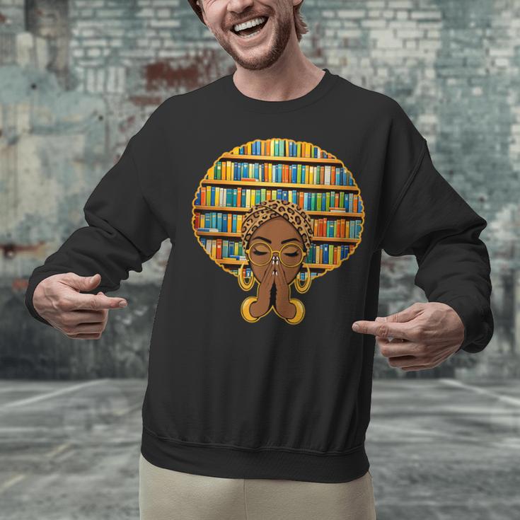 Melanin Afro Women Girl Book Librarian History African Unisex Sweatshirt Melanin Afro Women Girl Book Librarian History African Unisex Sweatshirt
