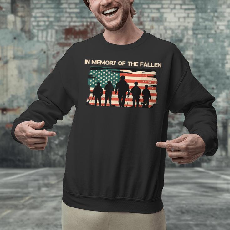 In Memory Of The Fallen American Flag USA Veterans Day Unisex Sweatshirt