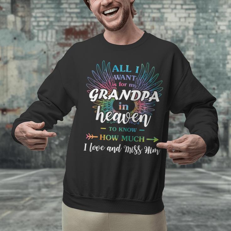 Memory For Grandpa In Heaven Angel Father Family Memorial Unisex Sweatshirt Memory For Grandpa In Heaven Angel Father Family Memorial Unisex Sweatshirt