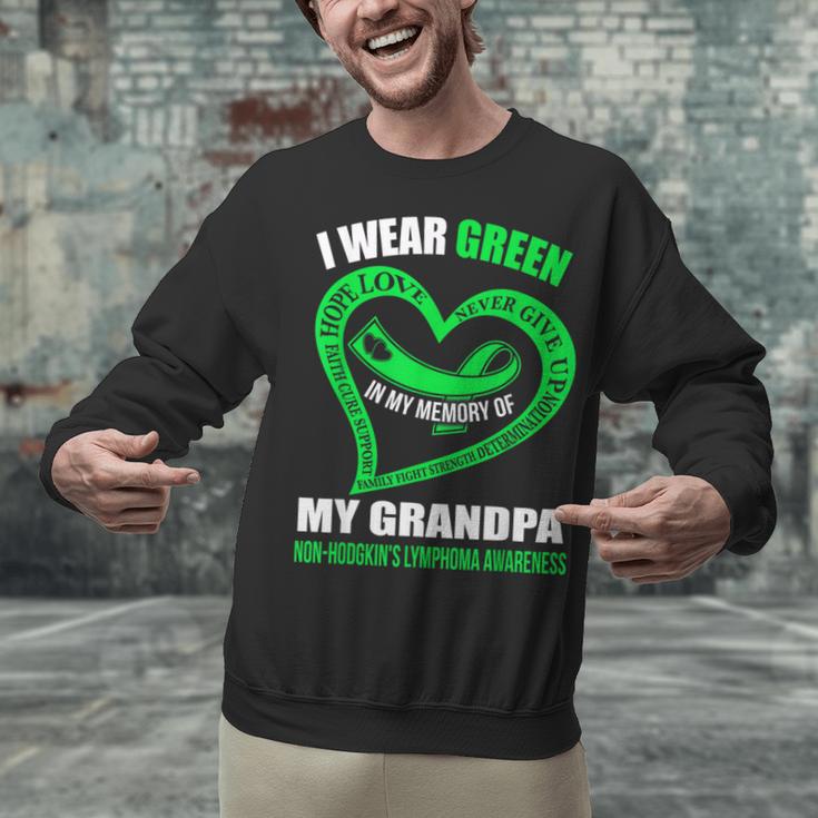 In My Memory Of My Grandpa NON-HODGKIN'S LYMPHOMA AWARENESS Unisex Sweatshirt