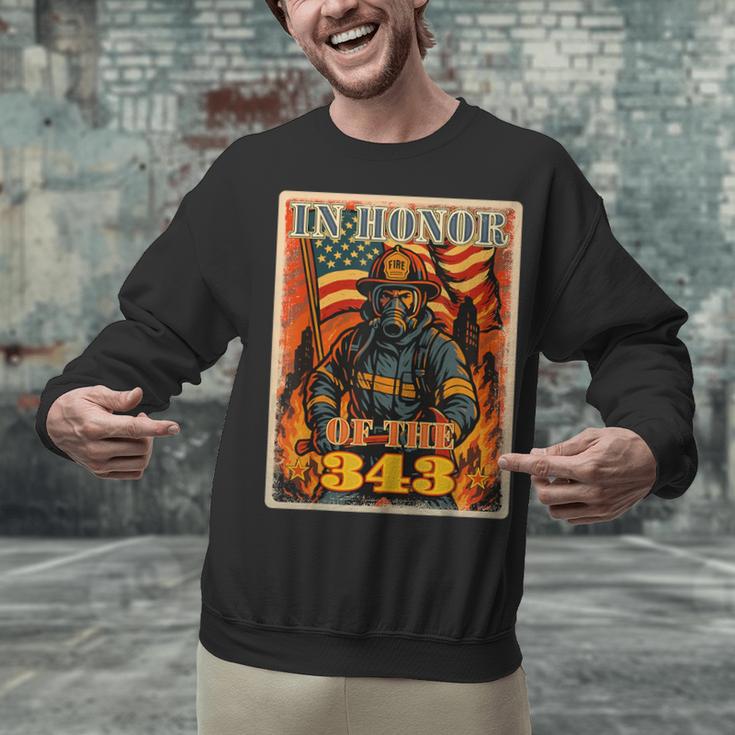 In Memory And Honor We Will Never Forget 343 Firefighters Unisex Sweatshirt