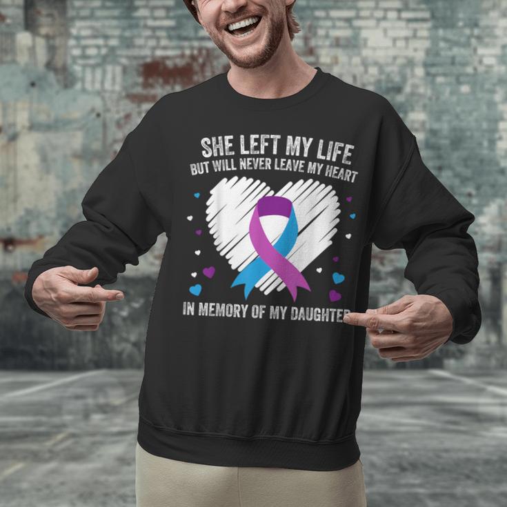 In Memory Of My Loving Daughter Suicide Prevention Awareness Unisex Sweatshirt