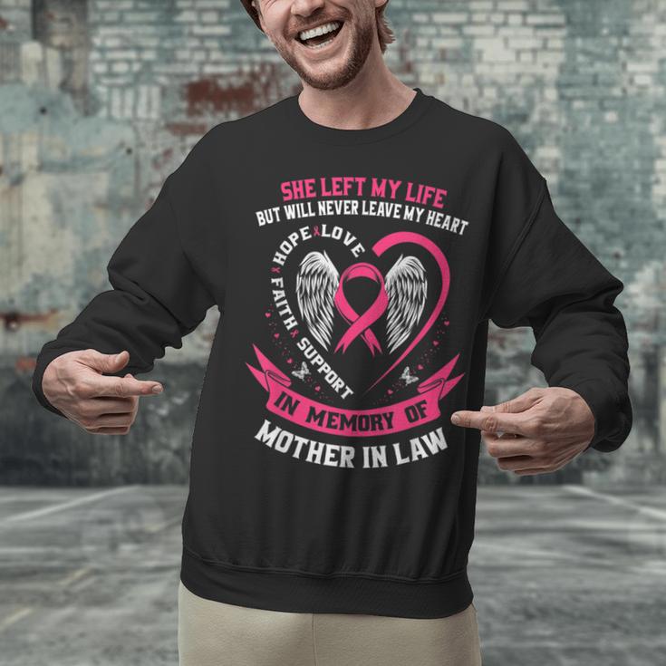In Memory Of My Loving Mother In Law Breast Cancer Memorial Unisex Sweatshirt In Memory Of My Loving Mother In Law Breast Cancer Memorial Unisex Sweatshirt