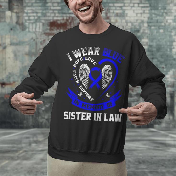 In Memory Of Sister In Law Colon Cancer Awareness Shirts Unisex Sweatshirt In Memory Of Sister In Law Colon Cancer Awareness Shirts Unisex Sweatshirt