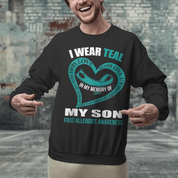 In My Memory Of My Son FOOD ALLERGIES AWARENESS Unisex Sweatshirt In My Memory Of My Son FOOD ALLERGIES AWARENESS Unisex Sweatshirt