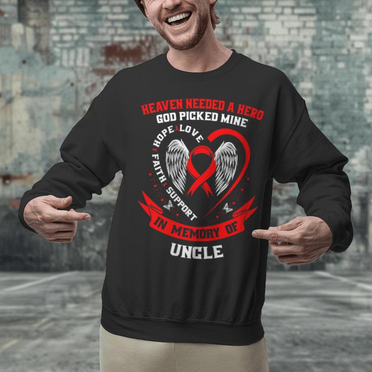 In Memory Of My Uncle Heart Disease Awareness Month Memorial Unisex Sweatshirt