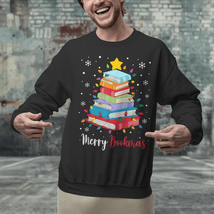 Merry Bookmas Book Christmas Tree Lights Xmas Men Women Kids Unisex Sweatshirt Merry Bookmas Book Christmas Tree Lights Xmas Men Women Kids Unisex Sweatshirt