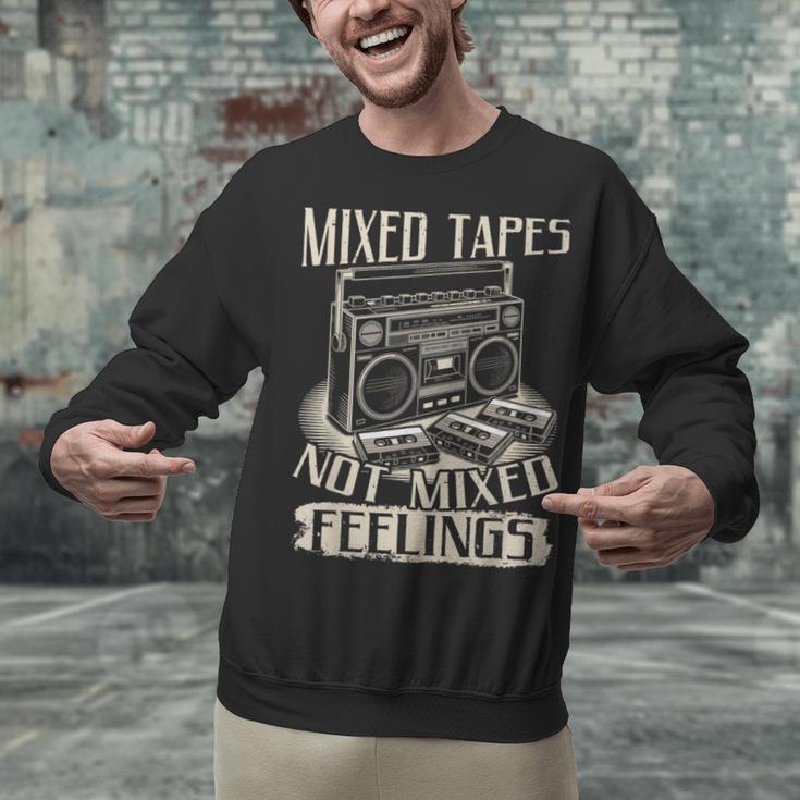 Mixed Tapes Not Feelings Nostalgia Retro Cassette Tape Unisex Sweatshirt
