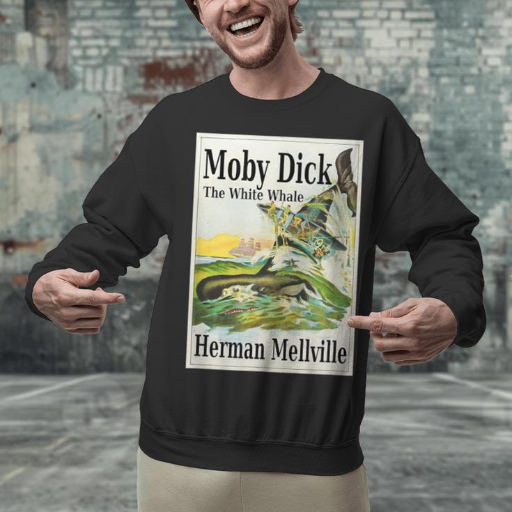 Moby Dick Book Cover Illustration Unisex Sweatshirt