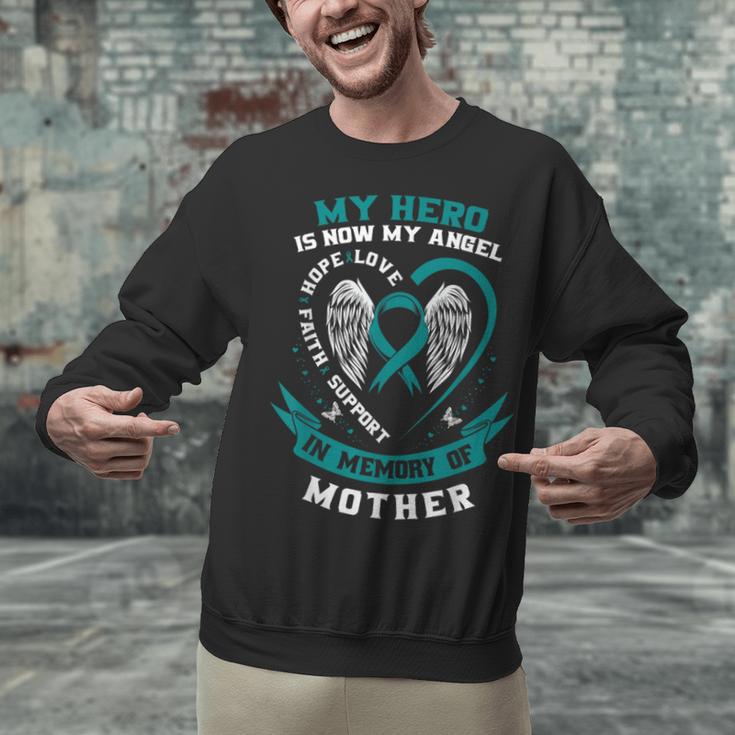 Mom In Memory Of My Mother Ovarian Cancer Shirts Tshirt Tees Unisex Sweatshirt Mom In Memory Of My Mother Ovarian Cancer Shirts Tshirt Tees Unisex Sweatshirt