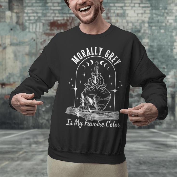 Morally Grey Book Lover Morally Grey Is My Favorite Color Unisex Sweatshirt Morally Grey Book Lover Morally Grey Is My Favorite Color Unisex Sweatshirt