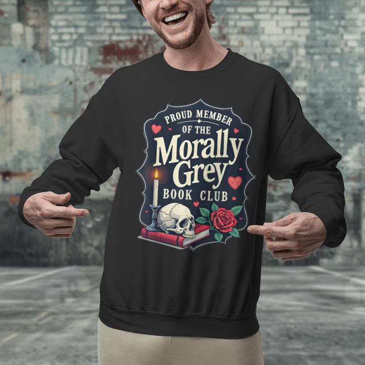 Morally Grey Merch Dark Romance Romantasy Smutty Book Lover Unisex Sweatshirt