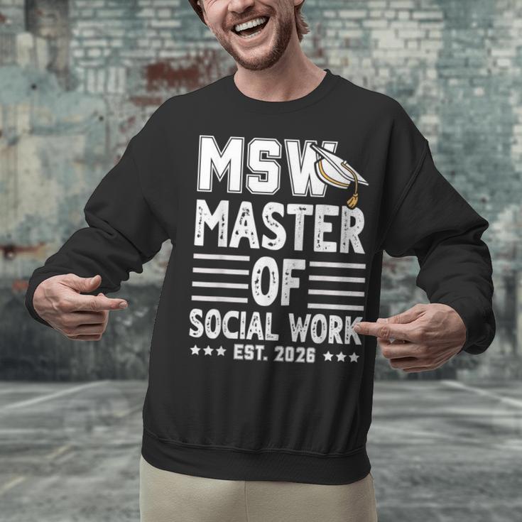 MSW Est 2026 Masters Of Social Work Graduation Social Worker Unisex Sweatshirt