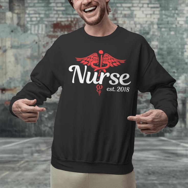 New Nurse 2018 Nurse Nursing School Graduation Shirt Unisex Sweatshirt