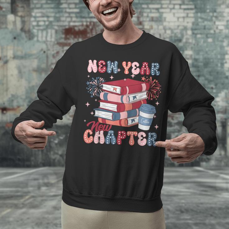 New Year New Chapter Happy New Year 2025 Book Lover Unisex Sweatshirt