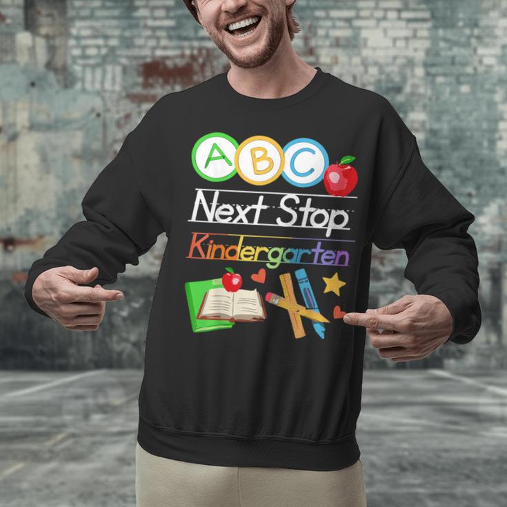 Next Stop Kindergarten Preschool Graduation 2025 Boy Girl Unisex Sweatshirt