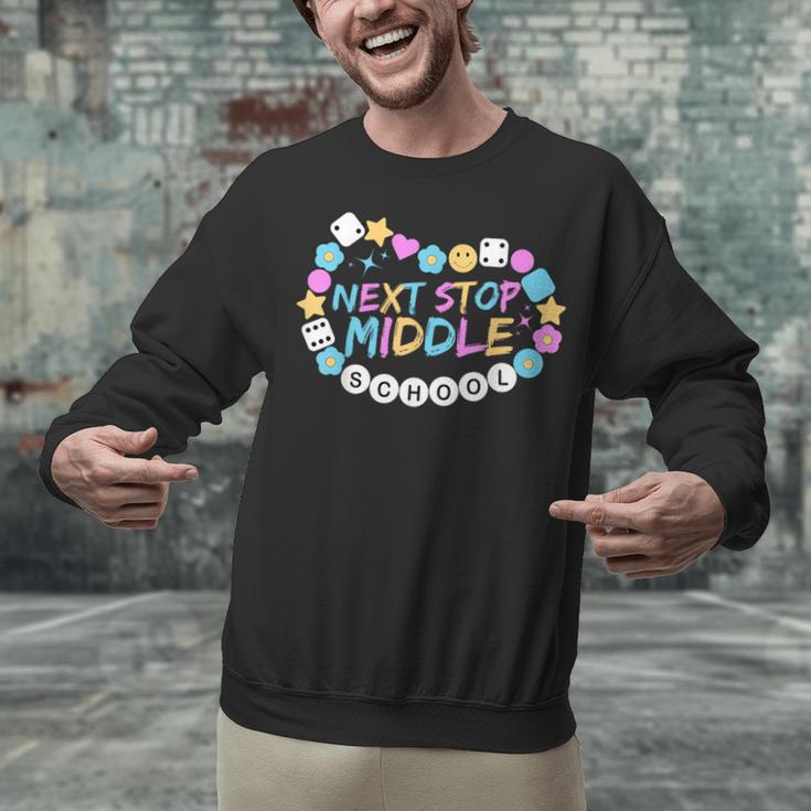 Next Stop Middle School Groovy Elementary School Graduation Unisex Sweatshirt