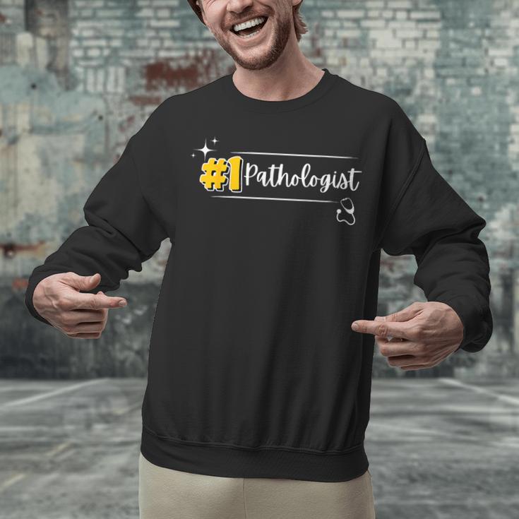 No 1 Pathologist Graduation Anniversairy Birthday Hospital Unisex Sweatshirt