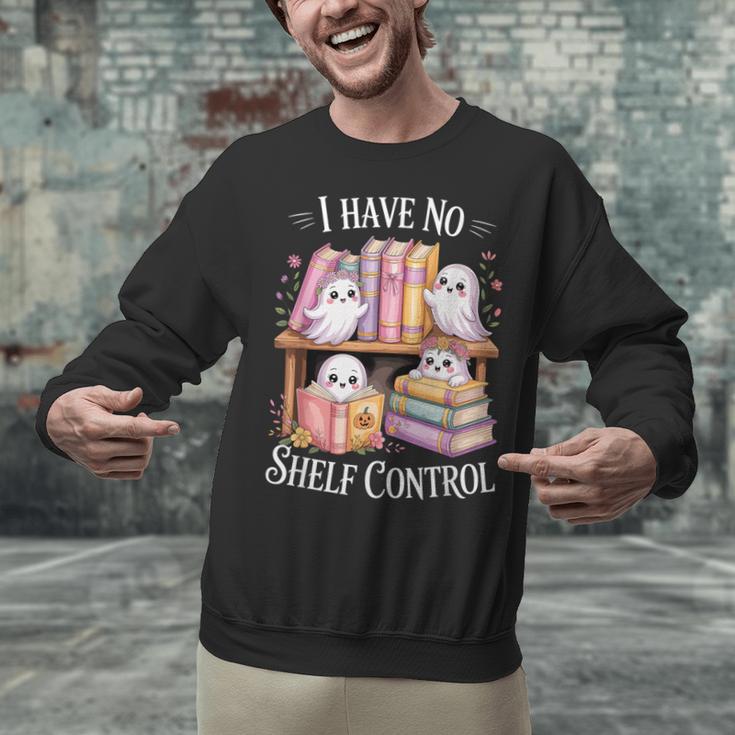 I Have No Shelf Control Ghost Reading Books Pun Unisex Sweatshirt
