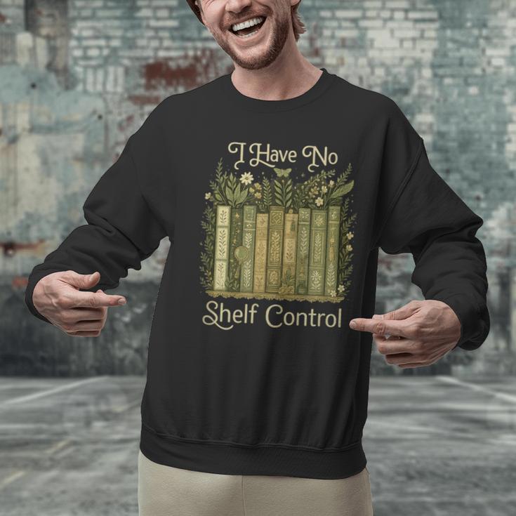 I Have No Shelf Control Vintage Botanical Books Graphic Unisex Sweatshirt