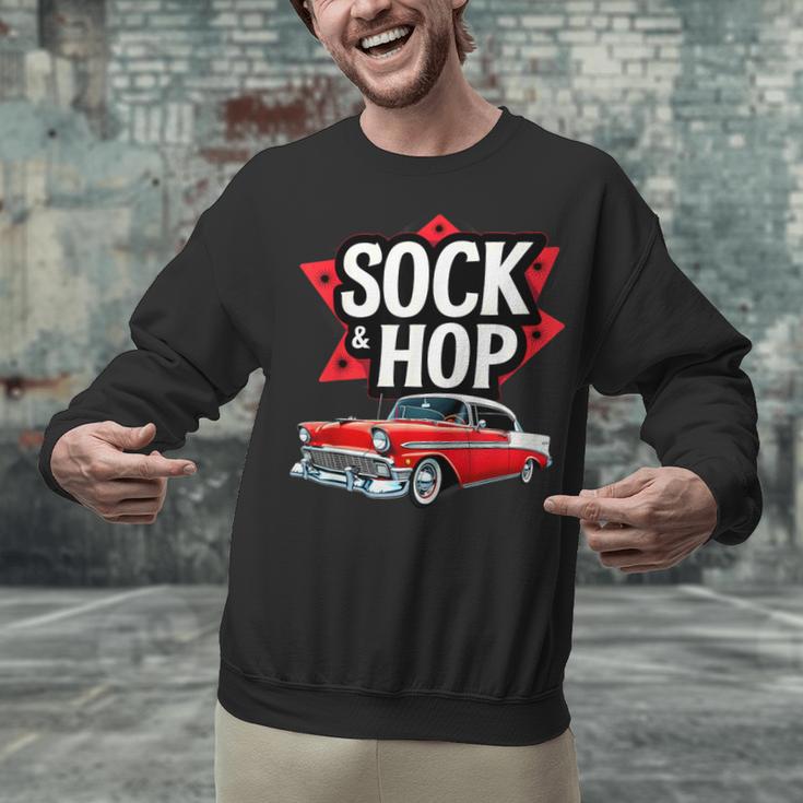 Nostalgia 1950s Sock Hop Dance Unisex Sweatshirt Nostalgia 1950s Sock Hop Dance Unisex Sweatshirt