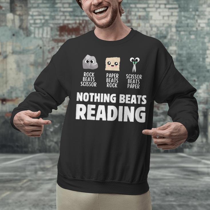 Nothing Beats Reading Librarian Book Bookworm Unisex Sweatshirt Nothing Beats Reading Librarian Book Bookworm Unisex Sweatshirt