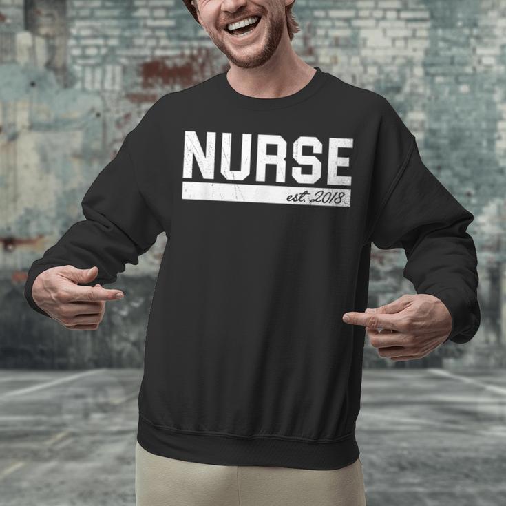 Nurse Est 2018 Nursing GraduationShirt Unisex Sweatshirt