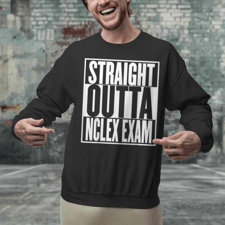 Nurse The Straight Outta NCLEX Graduation RN Gift Tshirt Unisex Sweatshirt