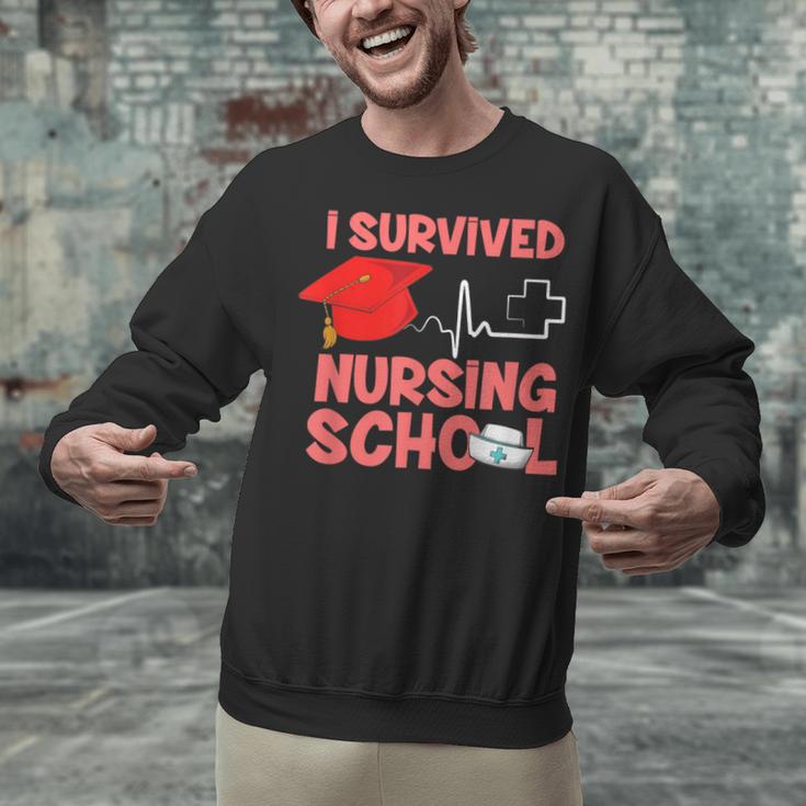 Nurse Survived Nursing School Graduation Unisex Sweatshirt