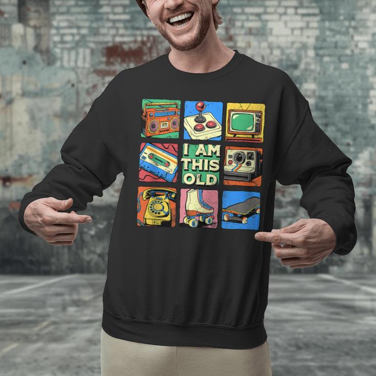 I Am This Old Retro Vintage Nostalgia 80s 90s Cassette Tape Unisex Sweatshirt